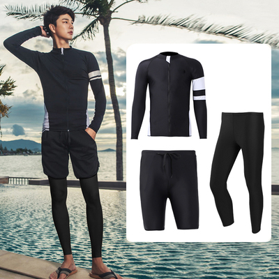 Black-and-white-blank tops, shorts, long pants